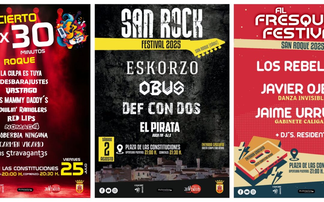 San Roque se convierte en capital del ROCK con tres noches para la historia: 10×30, Al Fresquito y San Rock Festival